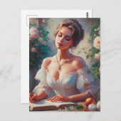 Carte Postale Femme victorienne 6 (Devant / Derrière)