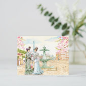 Carte Postale Femme victorienne Française. (Debout devant)