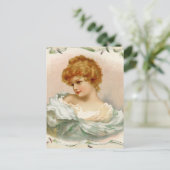 Carte Postale Femme victorienne vintage (Debout devant)