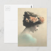 Carte Postale Femme victorienne vintage (Devant / Derrière)