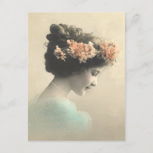 Carte Postale Femme victorienne vintage