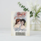 Carte Postale Femme vintage (Debout devant)