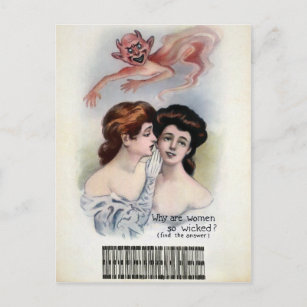 Carte Postale Femme vintage