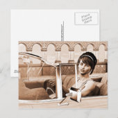 Carte Postale Femme Vintage (Devant / Derrière)