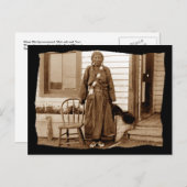 Carte Postale Femme vintage amérindienne de fer (Devant / Derrière)