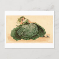 Femme vintage en laitue/robe de chou