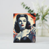 Carte Postale Femme vintage Goth Vampire (Debout devant)