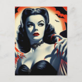 Carte Postale Femme vintage Goth Vampire (Devant)