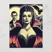 Carte Postale Femme vintage Hot Vampire (Devant)