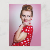 Carte Postale Femme vintage rétro (Devant)