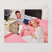 Carte Postale femme vintage rétro (Devant)