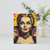 Carte Postale Femme vintage Vampire (Debout devant)