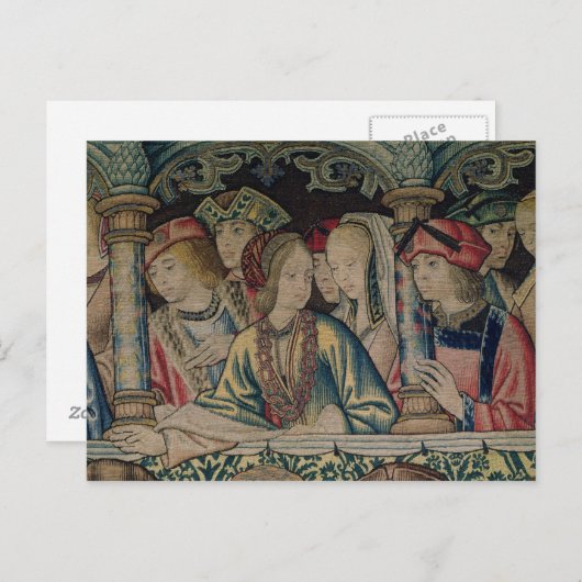 Carte Postale Femmes à la cour de David (Devant / Derrière)