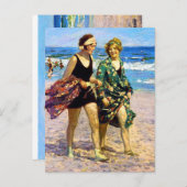 Carte Postale Femmes à Sea Edward Henry Potthast (Devant / Derrière)