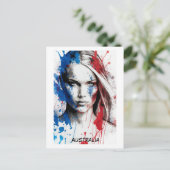 Carte Postale Femmes australiennes du monde Abstrait (Debout devant)