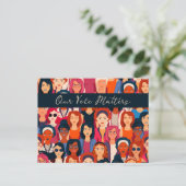 Carte Postale Femmes Autonomes Votent  (Debout devant)