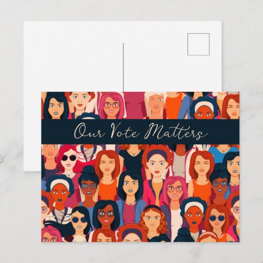 Carte Postale Femmes Autonomes Votent  (Devant / Derrière)