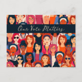 Carte Postale Femmes Autonomes Votent  (Devant)
