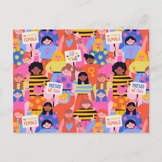 Carte Postale Femmes Autonomisées (Devant)