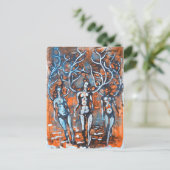 Carte Postale Femmes Avec Ailes Antler (Debout devant)