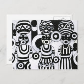 Carte Postale Femmes avec des calebasses par Emeka ! (Devant / Derrière)