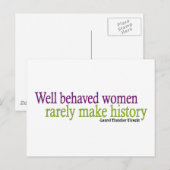 Carte Postale Femmes bien conduites (Devant / Derrière)