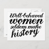 Carte Postale Femmes bien conduites (Devant / Derrière)