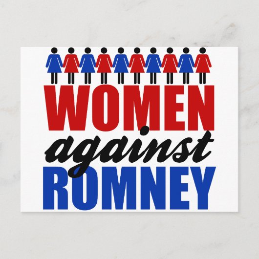 Carte Postale Femmes contre Romney (Devant)