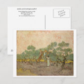 Carte Postale Femmes cueillant des olives (F655) Van Gogh Art (Devant / Derrière)