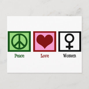 Carte Postale Femmes d'amour pour la paix