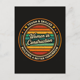 Carte Postale Femmes dans la construction dures et qualifiées