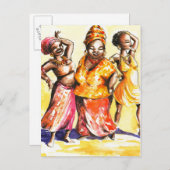 Carte Postale Femmes dansantes (Devant / Derrière)