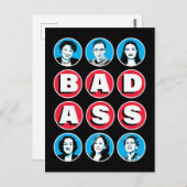 Carte Postale Femmes de Badass : Stacey RBG AOC Katie Kamala War (Devant / Derrière)