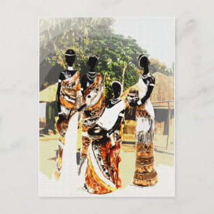 Carte Postale Femmes des villages tribaux africains