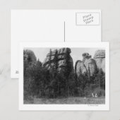 Carte Postale Femmes devant le lac Harney Peaks Photo (Devant / Derrière)