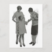 Carte Postale Femmes et une fille de style rétro (Devant)