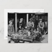 Carte Postale Femmes Expéditeurs travaillant sur les sous-marins (Devant / Derrière)