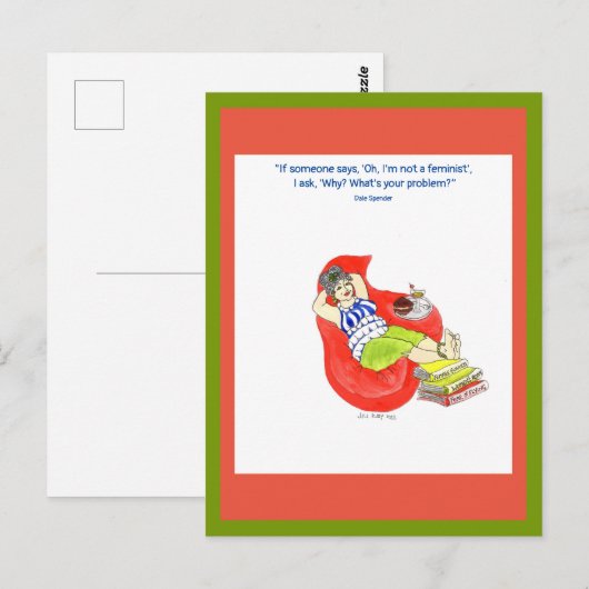 Carte Postale Femmes fortes 'Féministes' (Devant / Derrière)