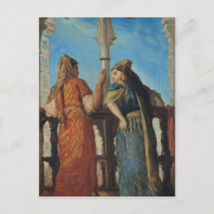 Carte Postale Femmes juives au Balcon, Alger, 1849