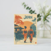 Carte Postale Femmes kimono vintage (Debout devant)