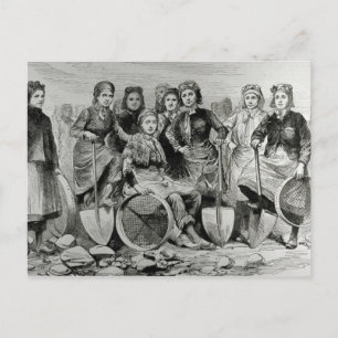 Carte Postale Femmes Lancashire Pit-Brow