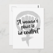 Carte postale Femmes maîtres de leur destin (Devant / Derrière)