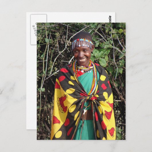 Carte Postale Femmes massaï - 2 (Devant / Derrière)