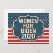 Carte Postale Femmes pour Biden 2020 (Devant / Derrière)