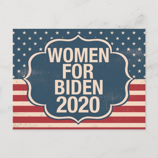 Carte Postale Femmes pour Biden 2020 (Devant)