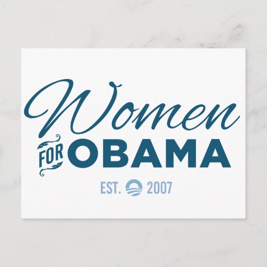 Carte Postale Femmes pour Obama (Devant)
