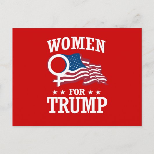 CARTE POSTALE FEMMES POUR TRUMP (Devant)