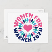 Carte Postale Femmes pour Warren 2020 (Devant / Derrière)