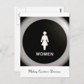 Carte Postale Femmes - Prise de décisions d'exécution (Devant / Derrière)