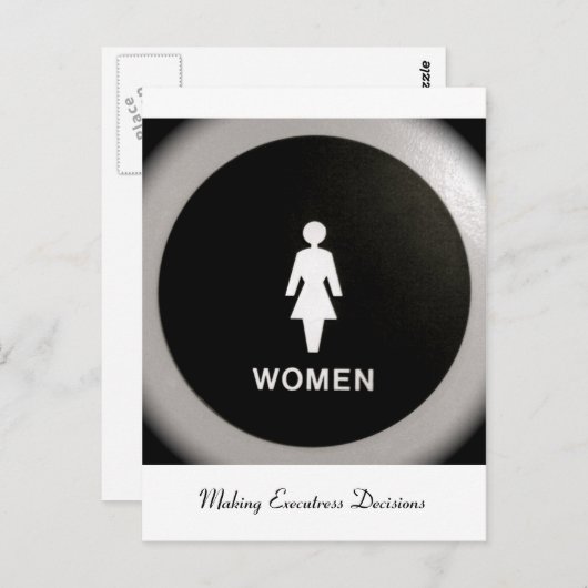 Carte Postale Femmes - Prise de décisions d'exécution (Devant / Derrière)